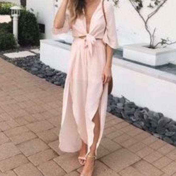 12th Tribe Pants - Light Pink Jumpsuit